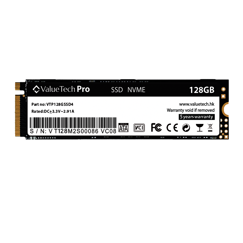 ValueTech Pro 128GB NVMe M.2 Internal Solid State Drive