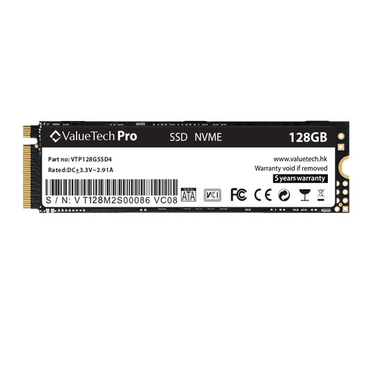 ValueTech Pro 128GB NVMe M.2 Internal Solid State Drive