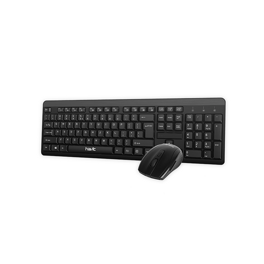 HAVIT KB265GCM 2.4GHz Wireless Keyboard and Mouse - Black