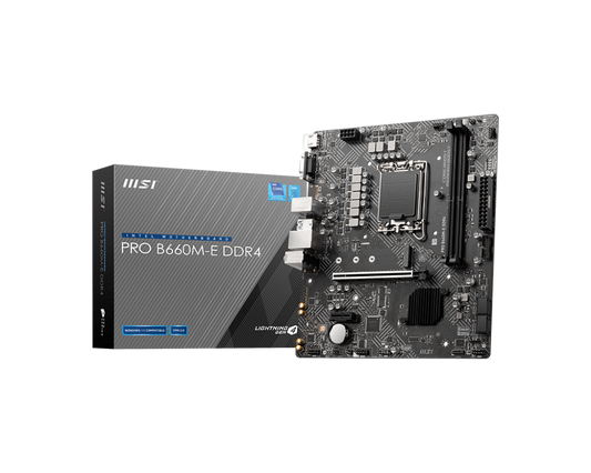 MSI PRO B660M-E DDR4 LGA1700 mATX Motherboard